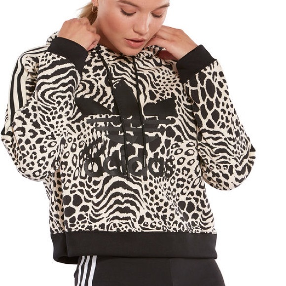 Adidas Leopard Print Sweater on Sale 